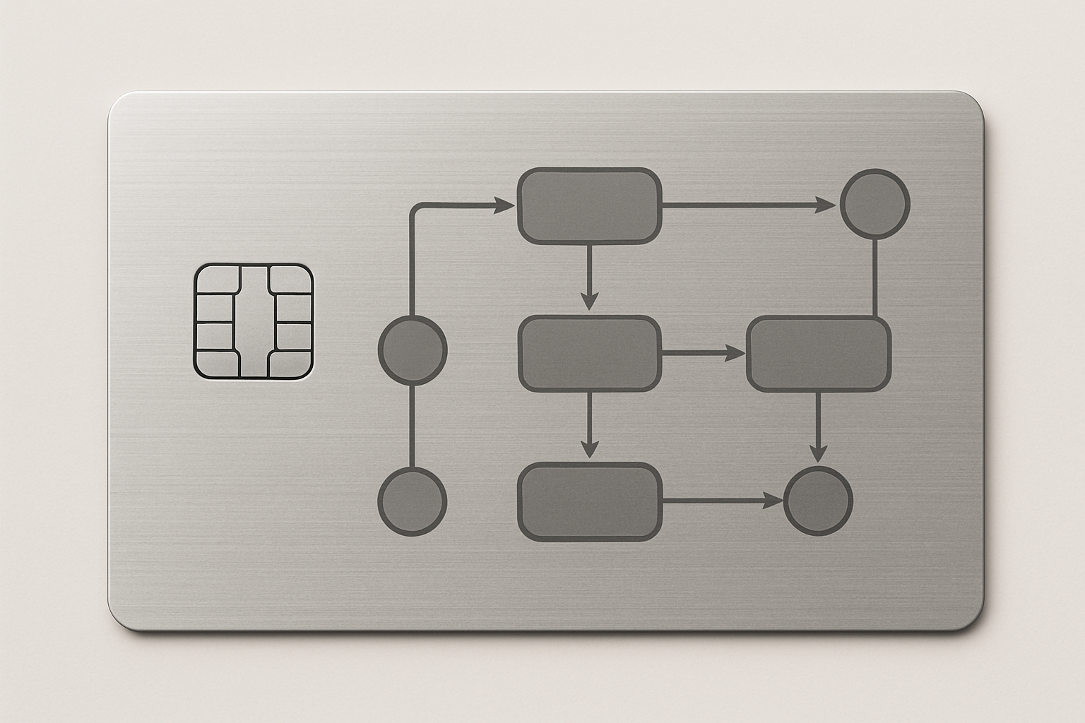 Abstract textured brown credit card design